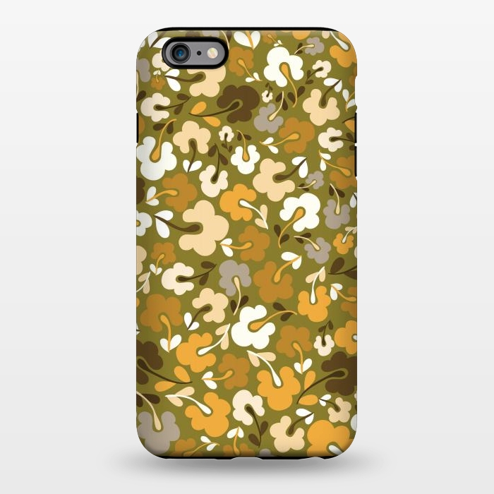 iPhone 6/6s plus StrongFit Ditsy Flowers in Green by Paula Ohreen