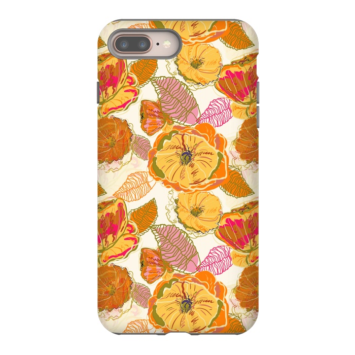 iPhone 7 plus StrongFit Fall Floral by Uma Prabhakar Gokhale