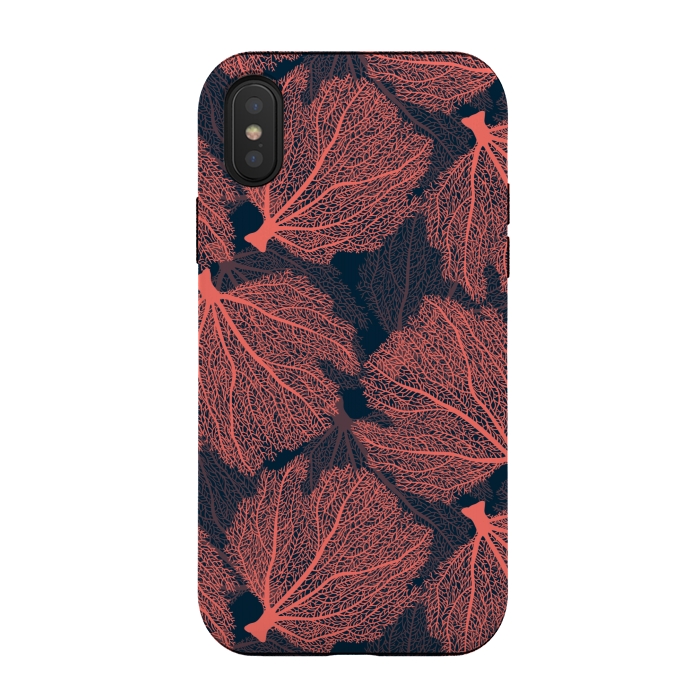 iPhone Xs / X StrongFit Fan living colral  by Katerina Kirilova