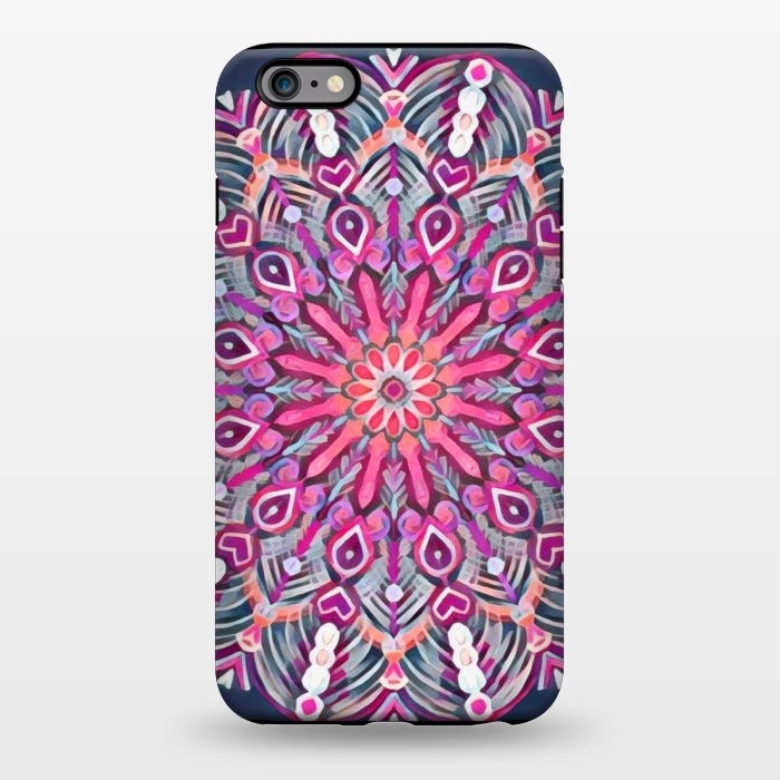 iPhone 6/6s plus StrongFit Magenta Party Boho Mandala  by Micklyn Le Feuvre