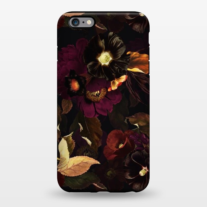 iPhone 6/6s plus StrongFit Dark floral night by  Utart
