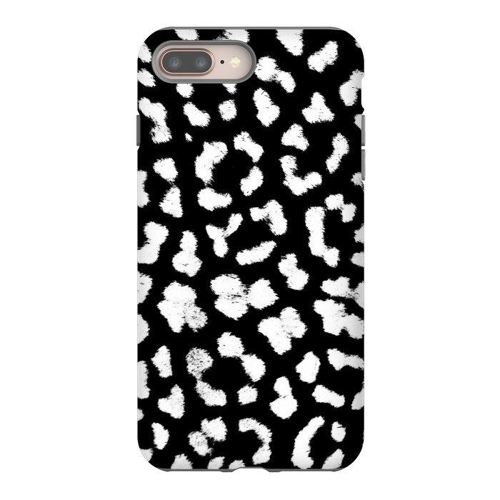 iPhone 7 plus StrongFit Smudged leopard print spots by Oana 