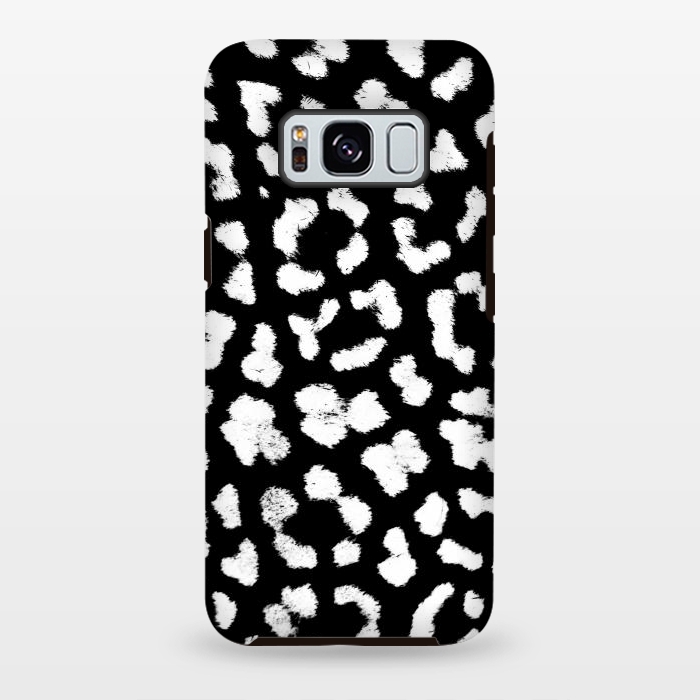 Galaxy S8 plus StrongFit Smudged leopard print spots by Oana 