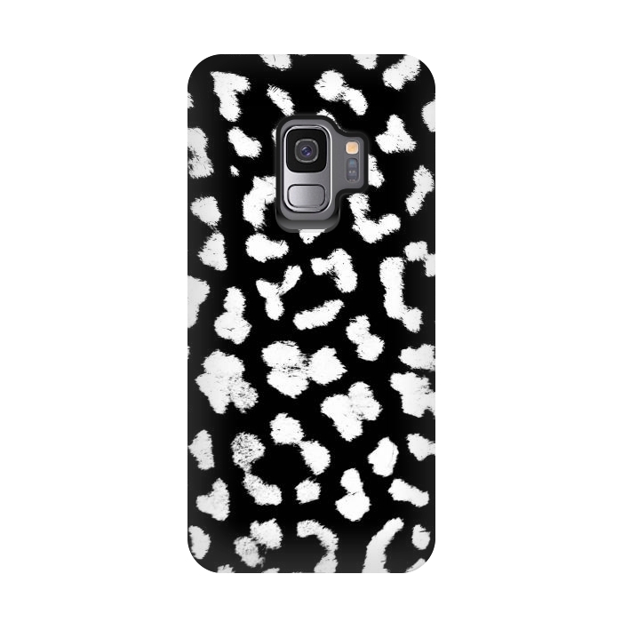 Galaxy S9 StrongFit Smudged leopard print spots by Oana 