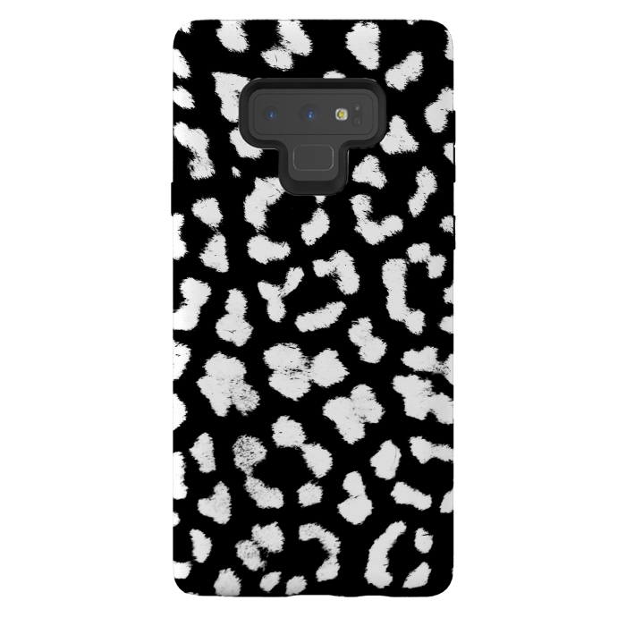 Galaxy Note 9 StrongFit Smudged leopard print spots by Oana 