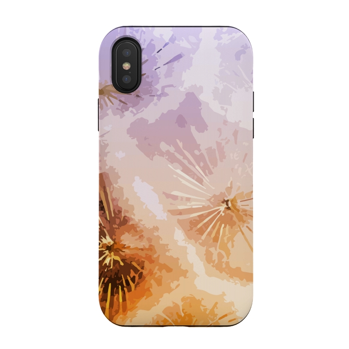 iPhone Xs / X StrongFit Dandelion Pattern by Creativeaxle