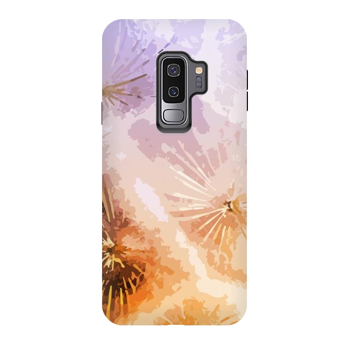 Galaxy S9 plus StrongFit Dandelion Pattern by Creativeaxle