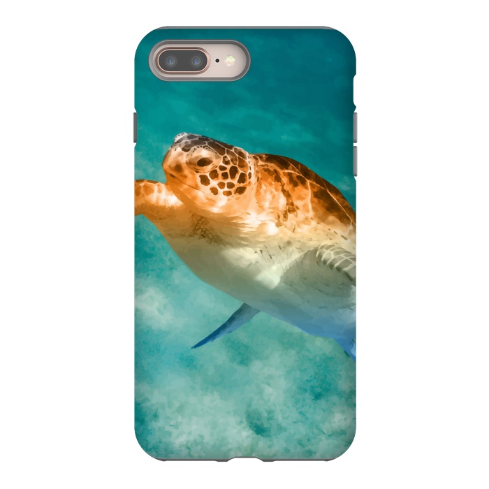 iPhone 7 plus StrongFit Turtle by Creativeaxle