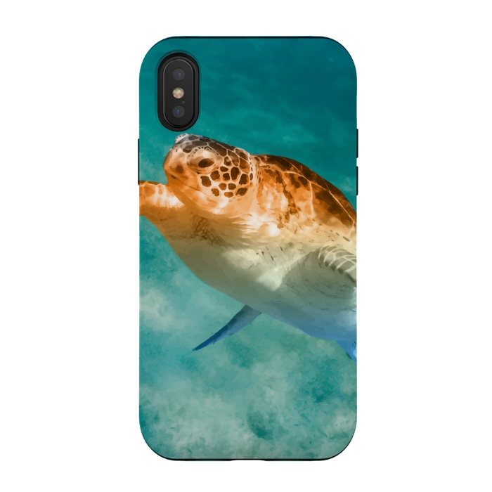 iPhone Xs / X StrongFit Turtle by Creativeaxle