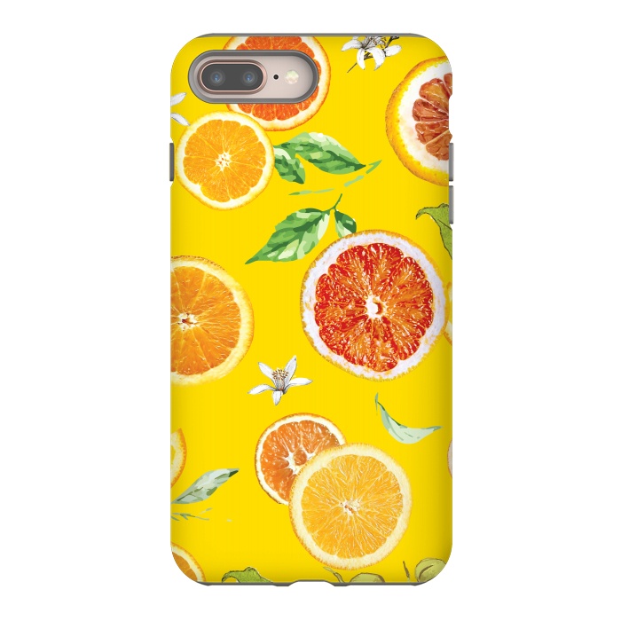 iPhone 7 plus StrongFit Orange slices #pattern #trendy #style by Bledi