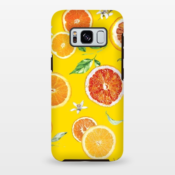 Galaxy S8 plus StrongFit Orange slices #pattern #trendy #style by Bledi