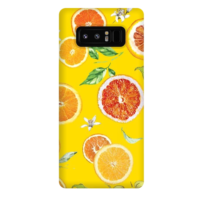 Galaxy Note 8 StrongFit Orange slices #pattern #trendy #style by Bledi