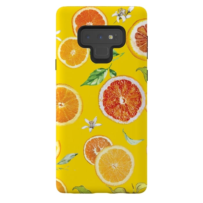 Galaxy Note 9 StrongFit Orange slices #pattern #trendy #style by Bledi