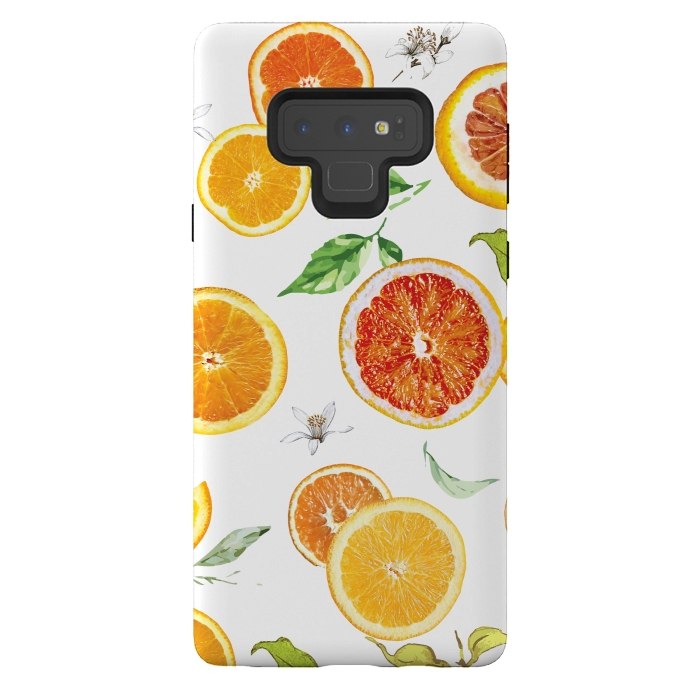 Galaxy Note 9 StrongFit Orange slices 2 #pattern #trendy #style by Bledi