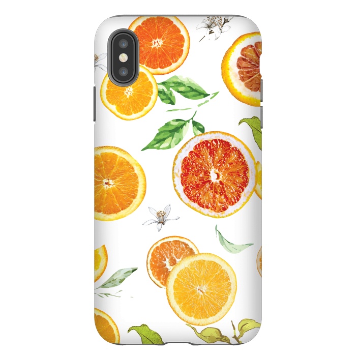 iPhone Xs Max StrongFit Orange slices 2 #pattern #trendy #style by Bledi