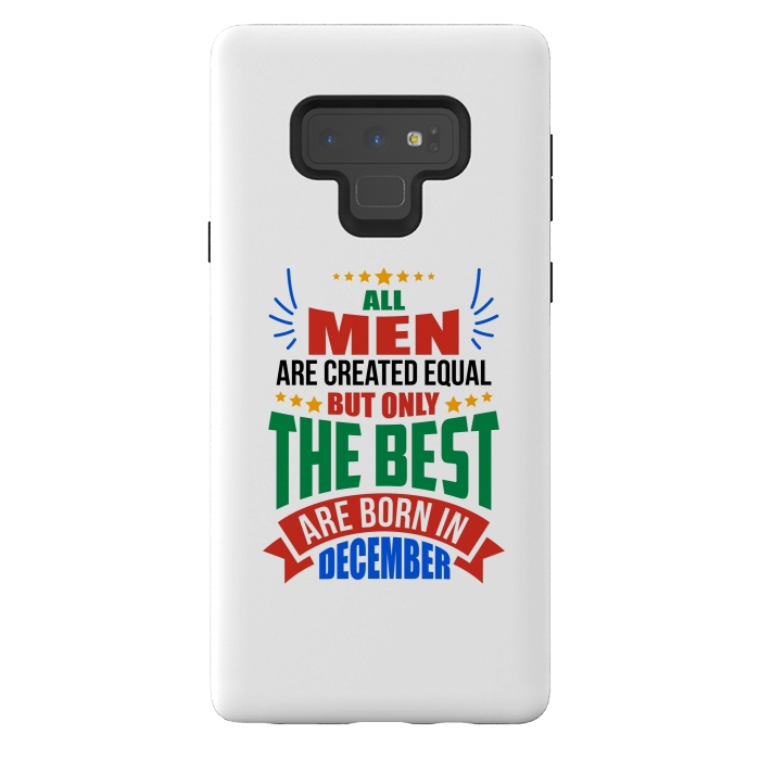 Galaxy Note 9 StrongFit Men Birthday - December by Dhruv Narelia