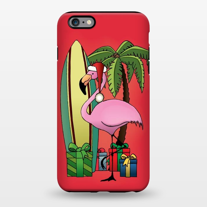 iPhone 6/6s plus StrongFit Xmas Flamingo by Mangulica