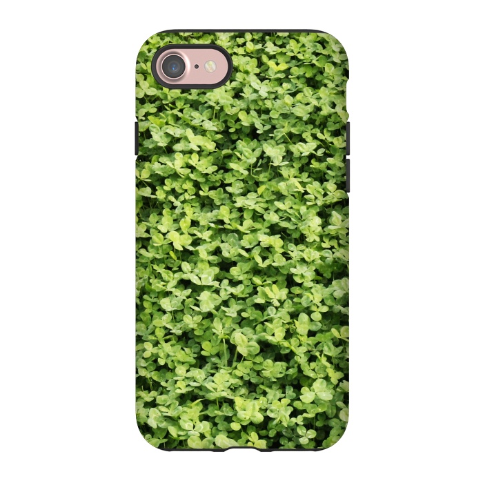 iPhone 7 StrongFit Irish Green Clovers by Takeapic Galicia