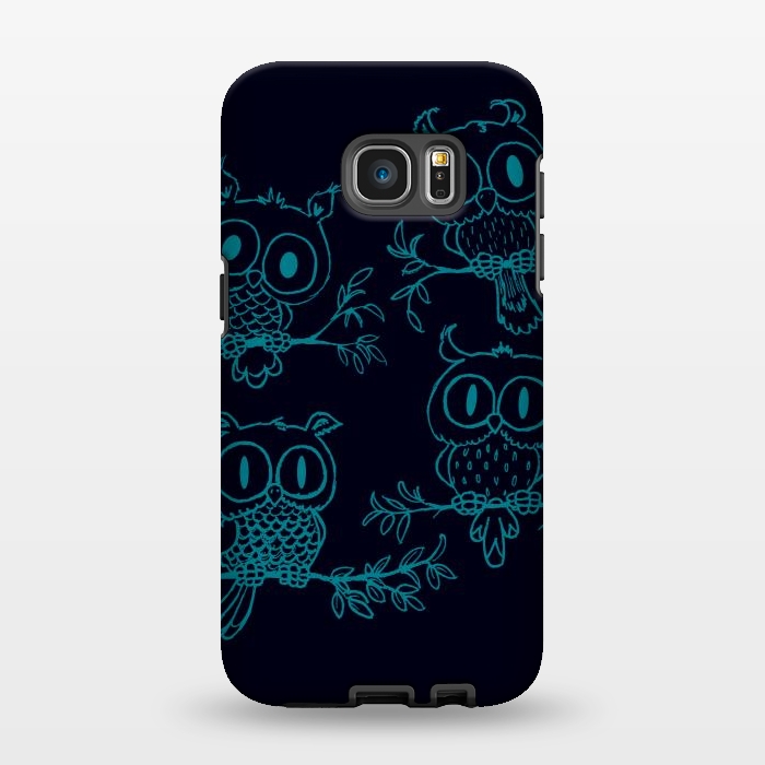 Galaxy S7 EDGE StrongFit Owls in the night by Mangulica