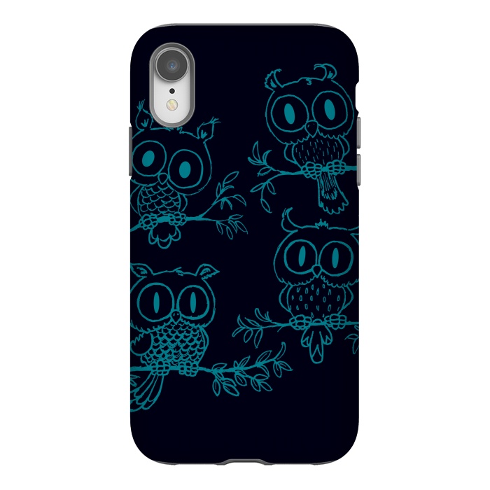 iPhone Xr StrongFit Owls in the night by Mangulica