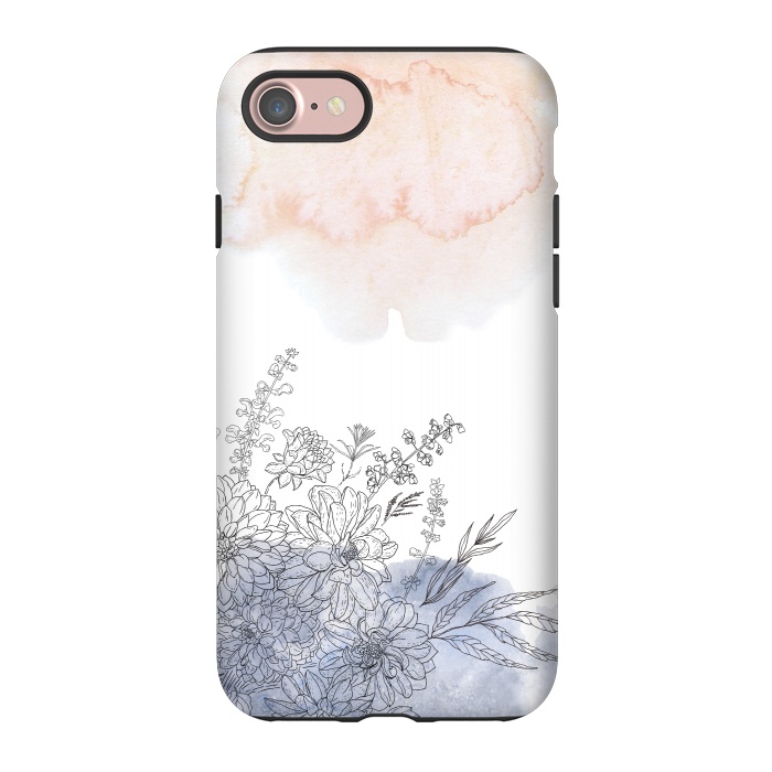 iPhone 7 StrongFit Ink Blush Flower Meadow  I by  Utart