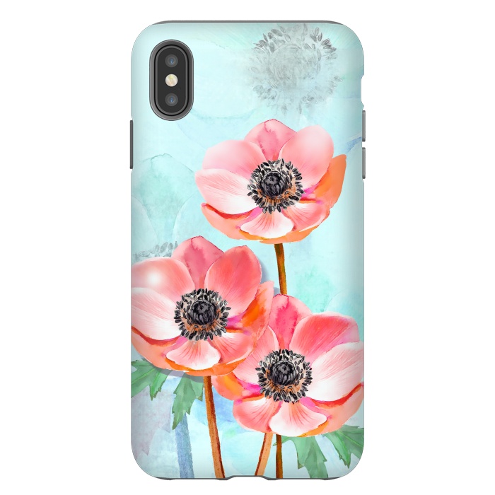 iPhone Xs Max StrongFit Triple Flower by Creativeaxle