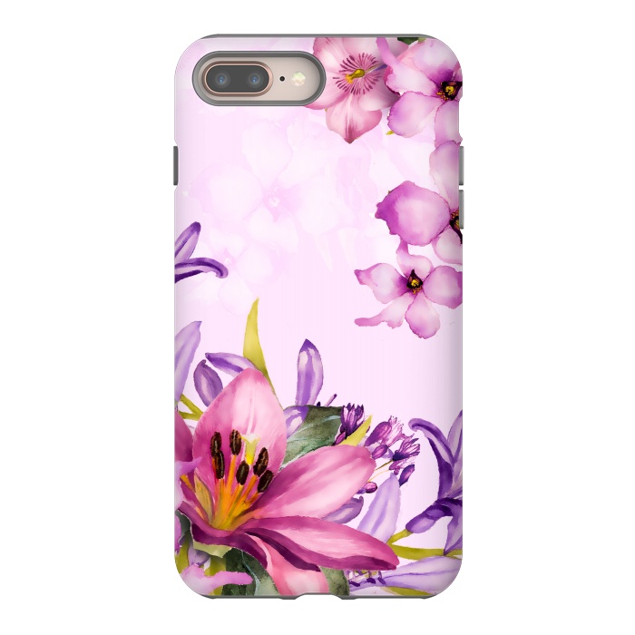 iPhone 7 plus StrongFit Floral Smile by Creativeaxle
