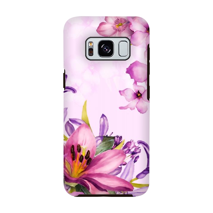 Galaxy S8 StrongFit Floral Smile by Creativeaxle