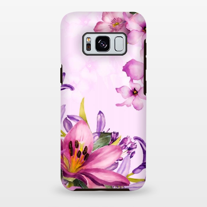 Galaxy S8 plus StrongFit Floral Smile by Creativeaxle