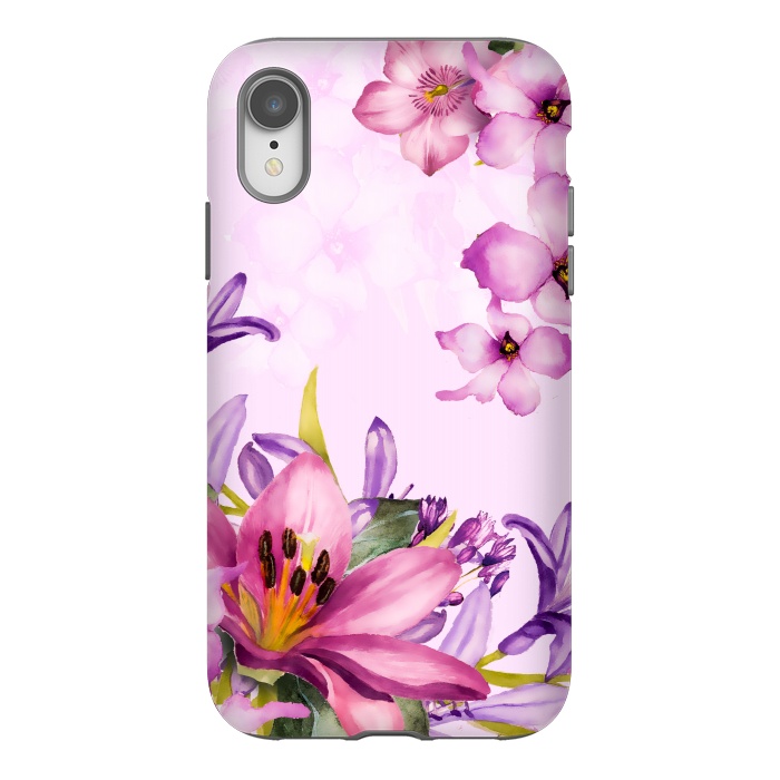 iPhone Xr StrongFit Floral Smile by Creativeaxle