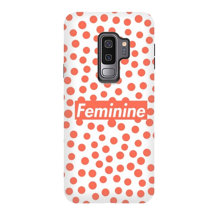 Galaxy S9 plus StrongFit Feminine with Polka Dots by Michael Cheung
