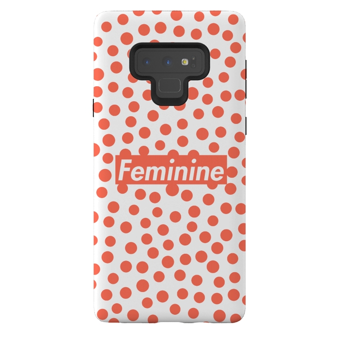Galaxy Note 9 StrongFit Feminine with Polka Dots by Michael Cheung