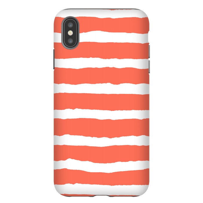 iPhone Xs Max StrongFit Raw Feel Stripes by Michael Cheung