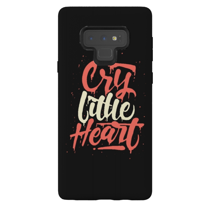 Galaxy Note 9 StrongFit cry little heart by cowohigienis