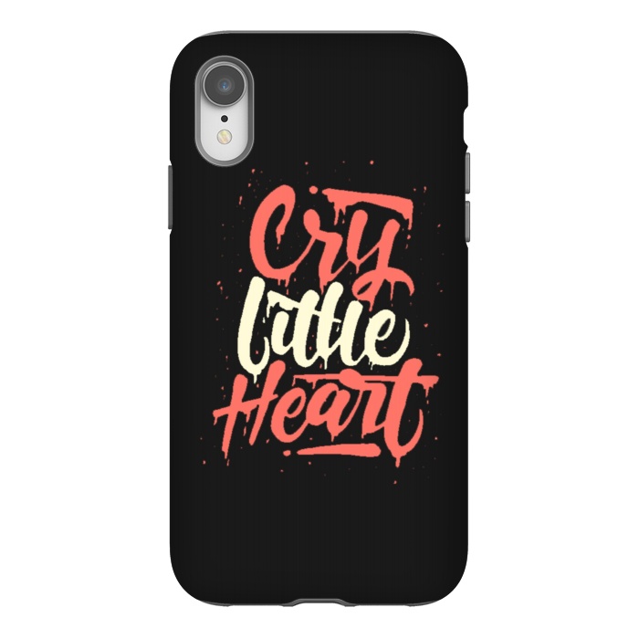 iPhone Xr StrongFit cry little heart by cowohigienis