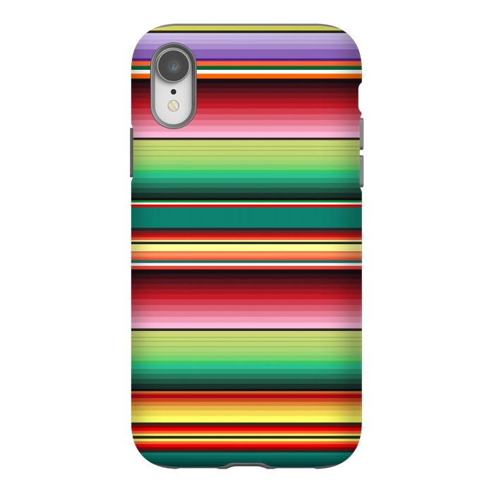 iPhone Xr StrongFit Mexican Fabric Texture Colors Textile by BluedarkArt
