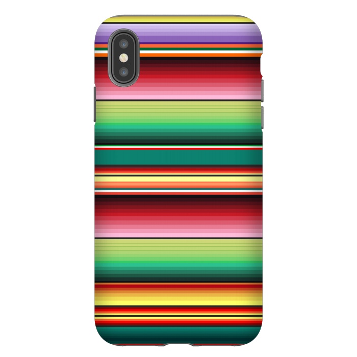 iPhone Xs Max StrongFit Mexican Fabric Texture Colors Textile by BluedarkArt