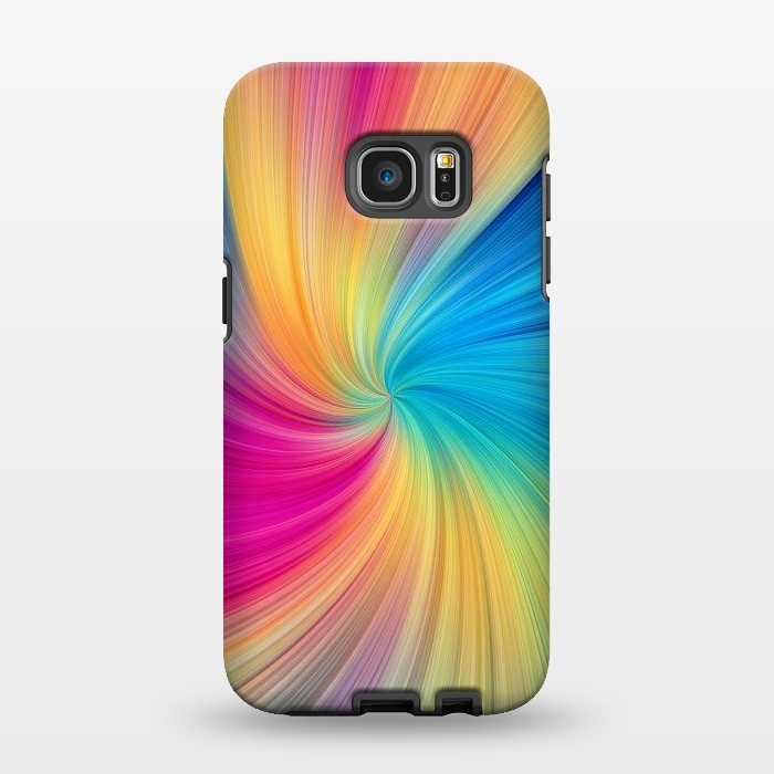 Galaxy S7 EDGE StrongFit Rainbow Abstract Design by Art Design Works