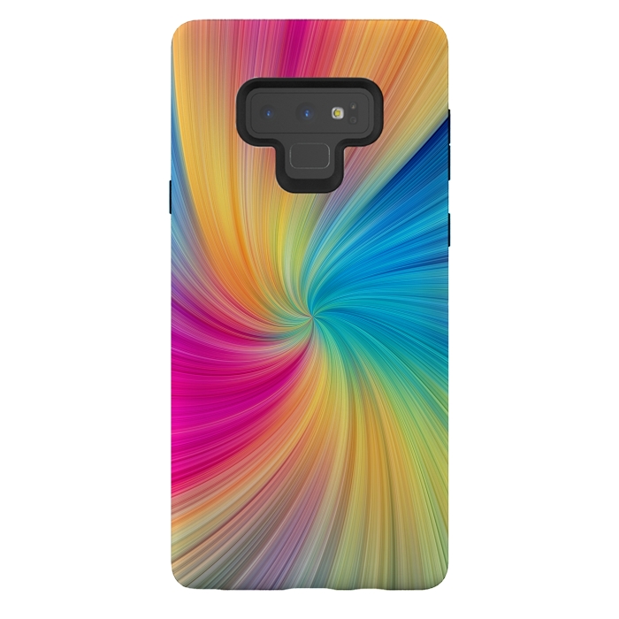 Galaxy Note 9 StrongFit Rainbow Abstract Design by Art Design Works