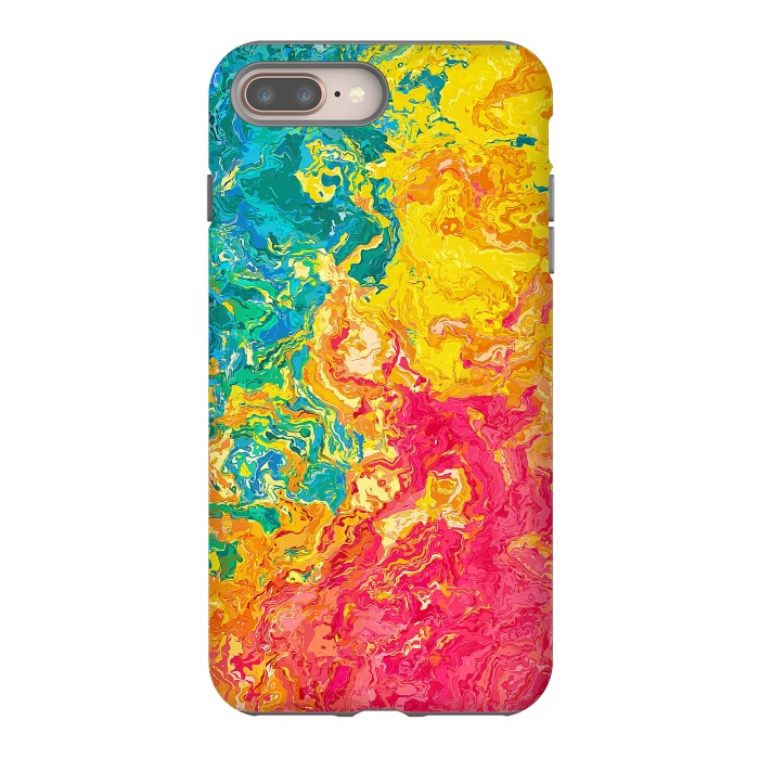 iPhone 7 plus StrongFit Rainbow Abstract Painting I by Art Design Works