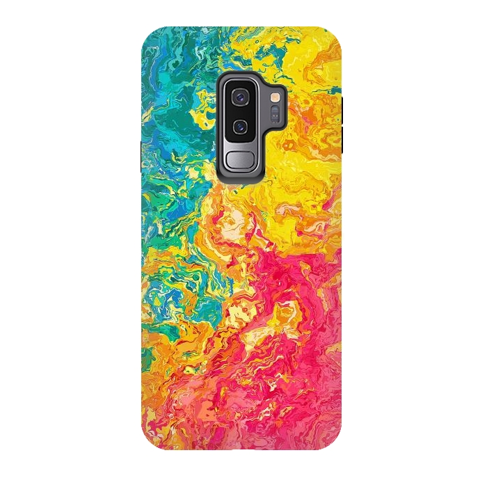 Galaxy S9 plus StrongFit Rainbow Abstract Painting I by Art Design Works