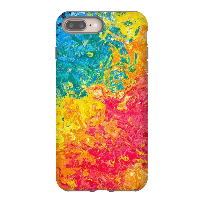 iPhone 7 plus StrongFit Rainbow Abstract Painting II by Art Design Works