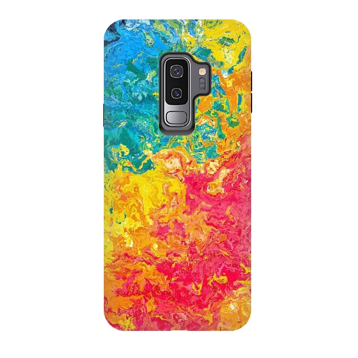 Galaxy S9 plus StrongFit Rainbow Abstract Painting II by Art Design Works