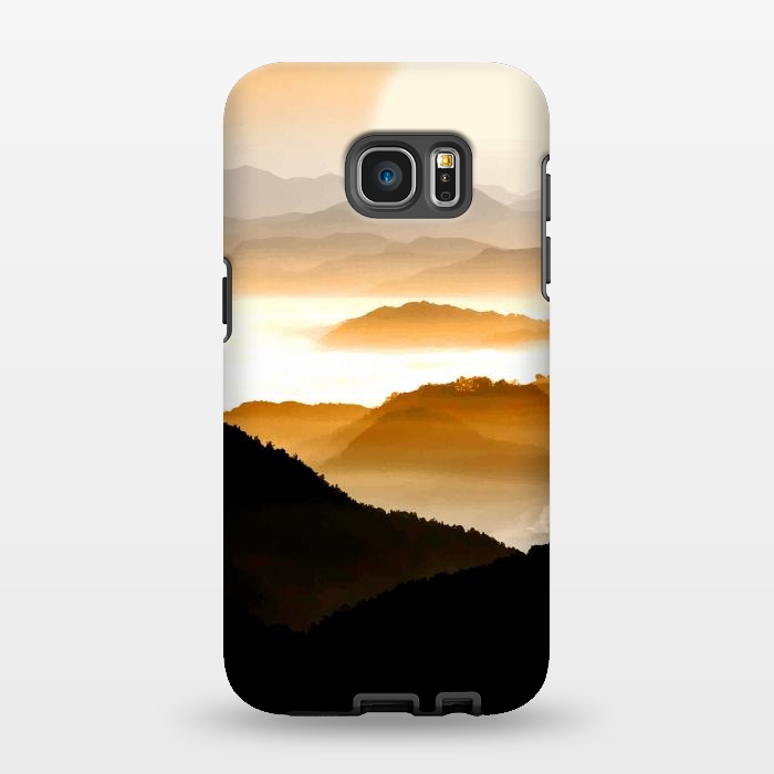 Galaxy S7 EDGE StrongFit Sunrise Mountain by Creativeaxle