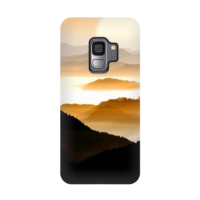 Galaxy S9 StrongFit Sunrise Mountain by Creativeaxle