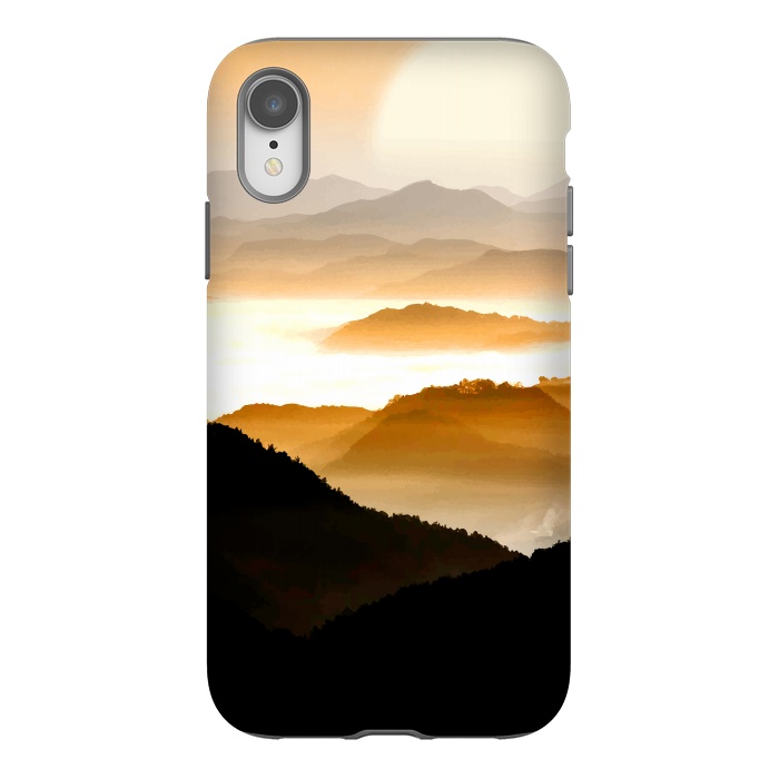 iPhone Xr StrongFit Sunrise Mountain by Creativeaxle