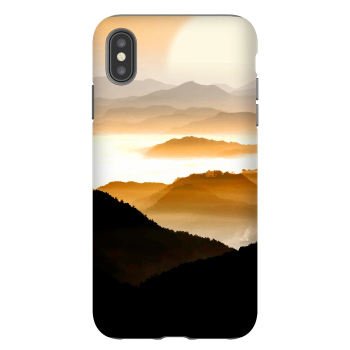 iPhone Xs Max StrongFit Sunrise Mountain by Creativeaxle