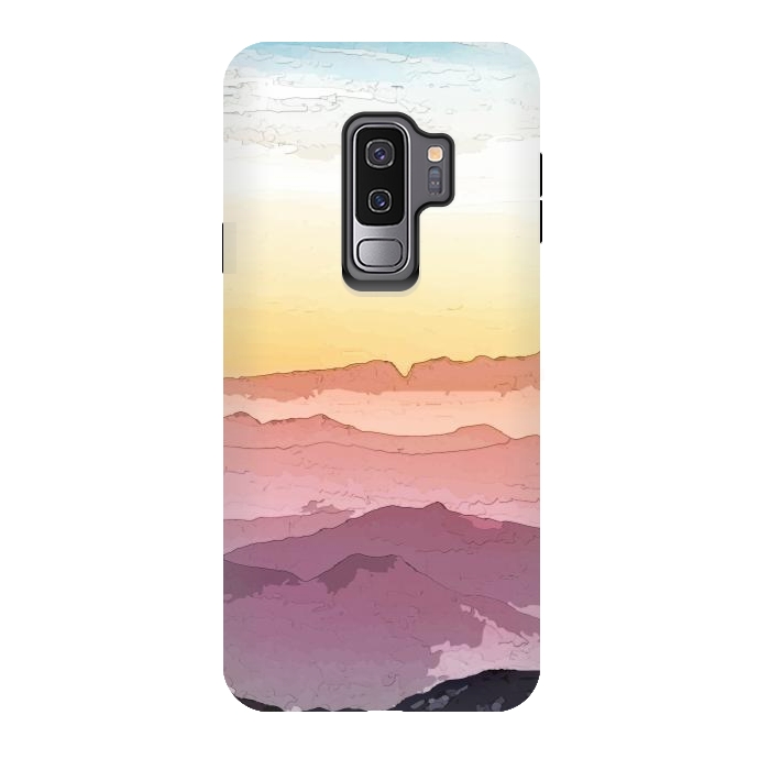 Galaxy S9 plus StrongFit Mountain Waves by Creativeaxle