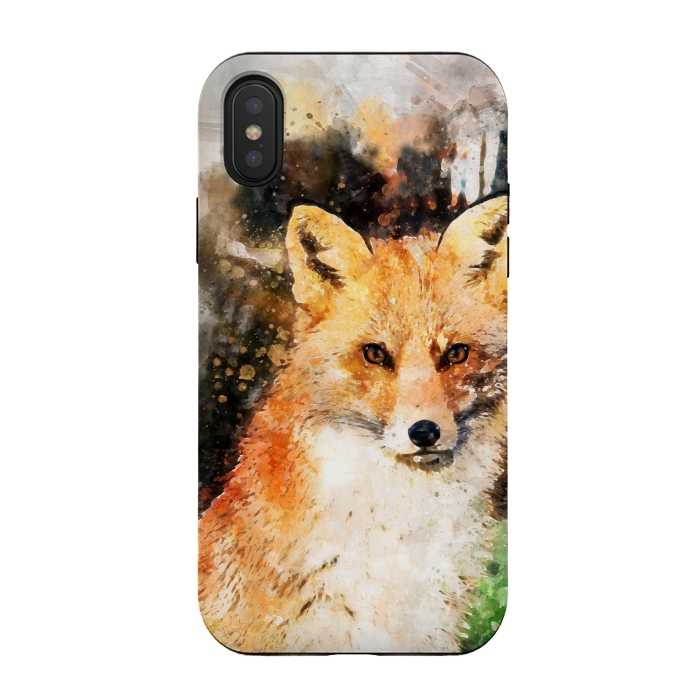 iPhone Xs / X StrongFit Clever Fox by Creativeaxle