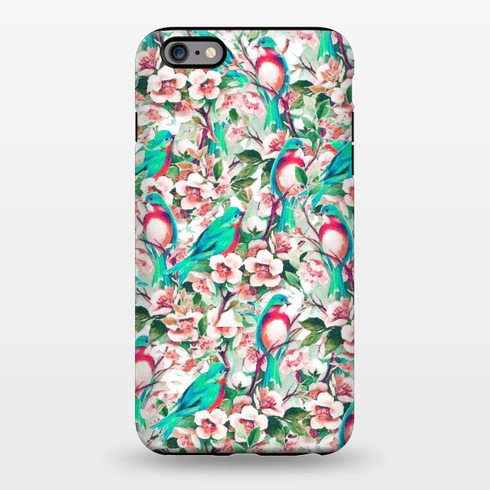 iPhone 6/6s plus StrongFit Birds & Flowers by Uma Prabhakar Gokhale